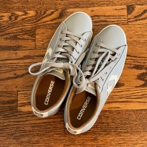 Converse all star leather sneakers. New, never worn. Size 7.5